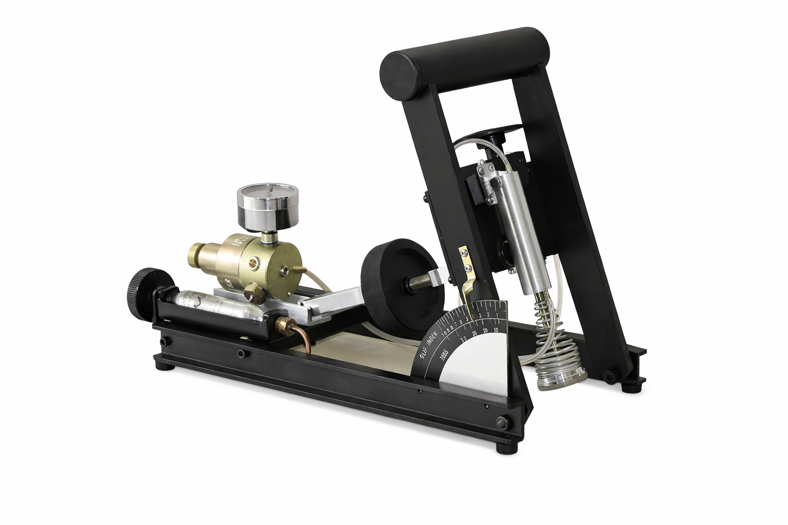 English XL-type tribometer often used in American courtrooms, but almost never anywhere else