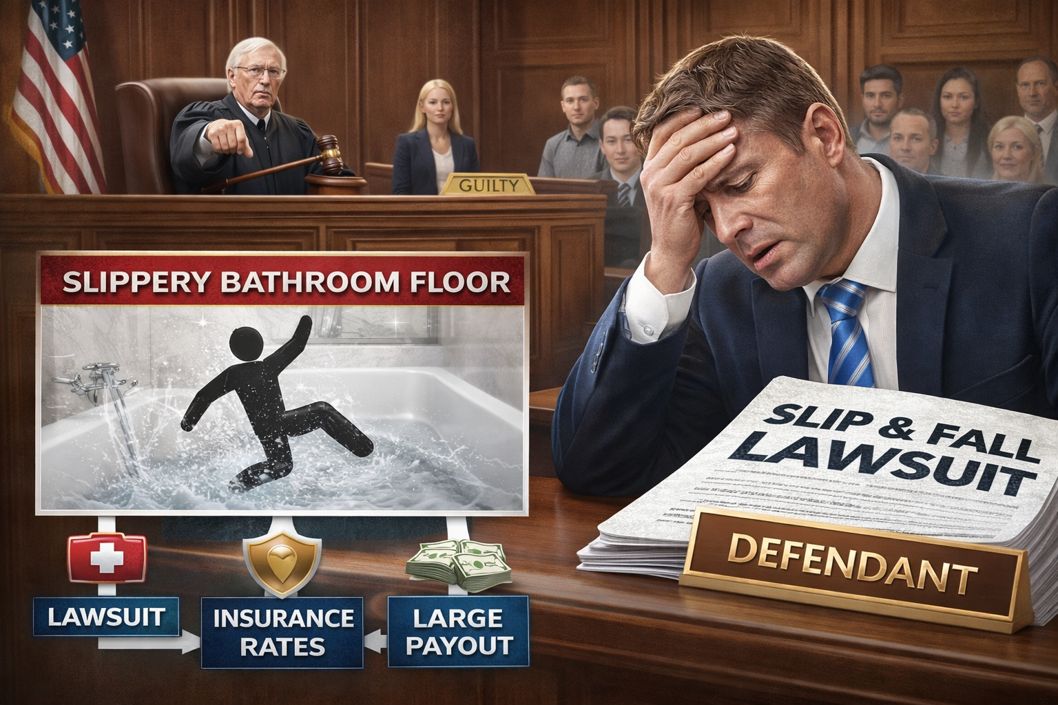 Slippery Hotel Bathroom Lawsuits