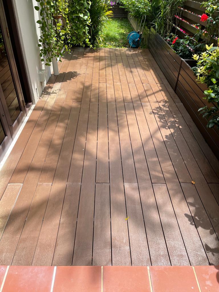 SparkleTuff anti-slip wood solution - any wood can keep that wet look for many years