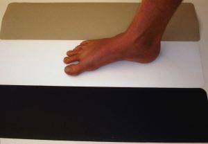 Non-Abrasive anti-slip tape treads