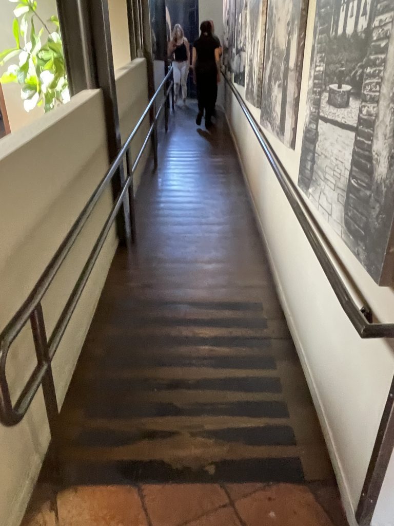 non-skid floor tapes in hallway