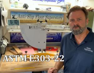 ASTM E303 pendulum DCOF test