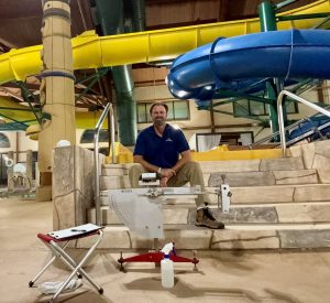 Splash Pad and Water park pendulum Slip Resistance Test