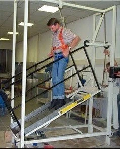 man performing slip test