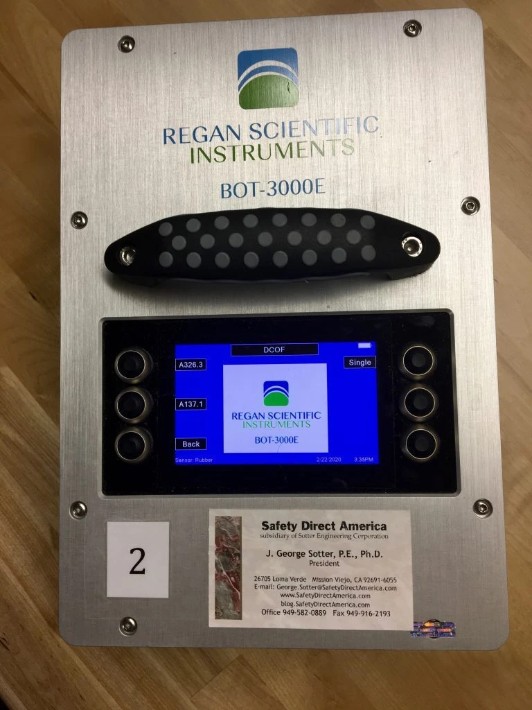 BOT-3000E with current slip resistance test menu