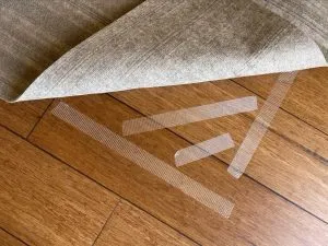 Carpet tape to avoid slips and falls