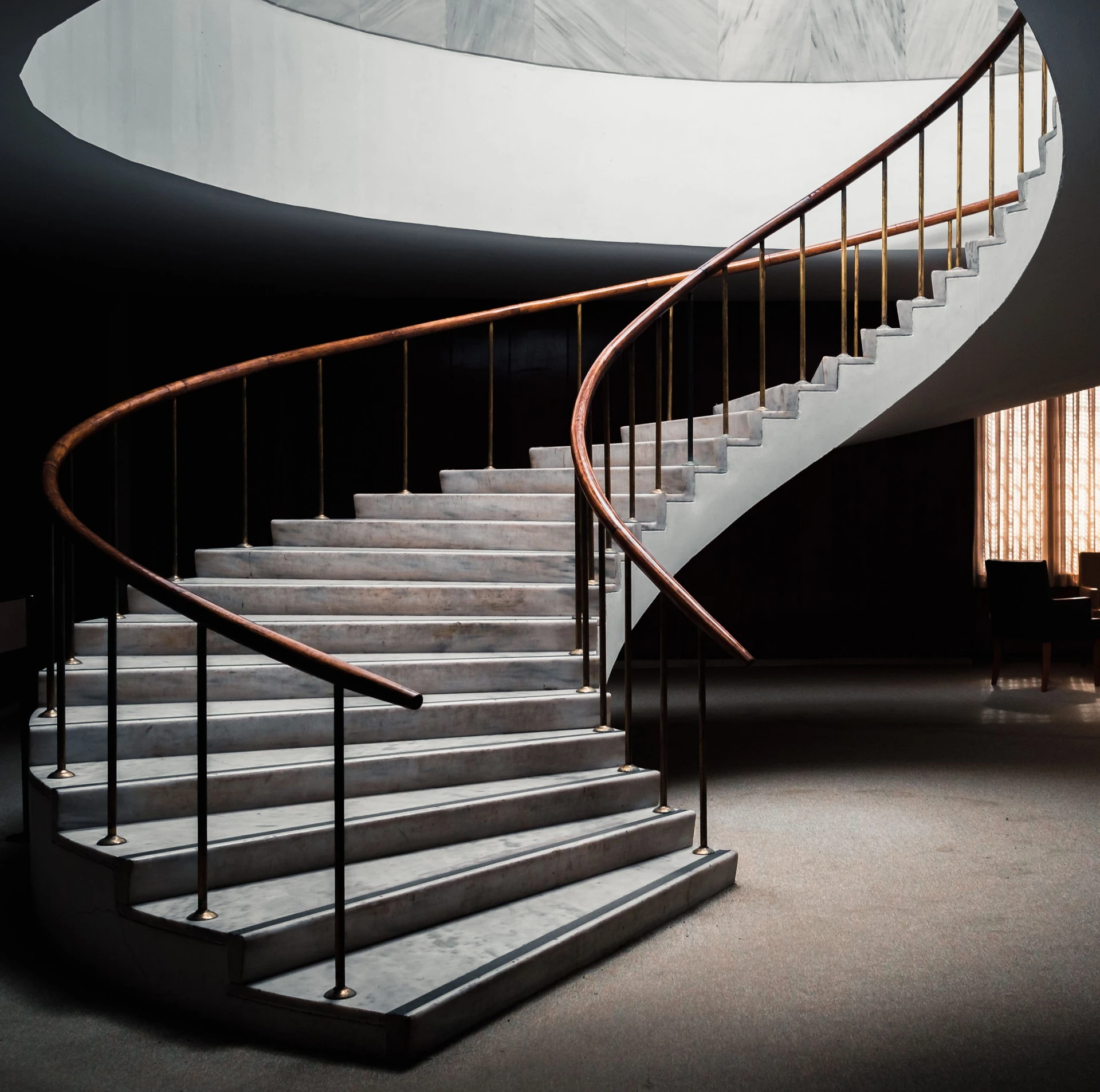 Stairway with anti-slip grip tape