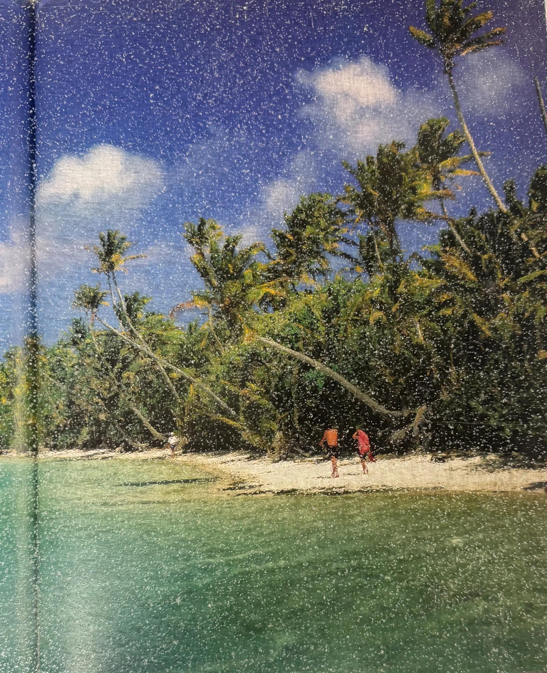 SparkleTuff anti-slip coating on glass over a book photo