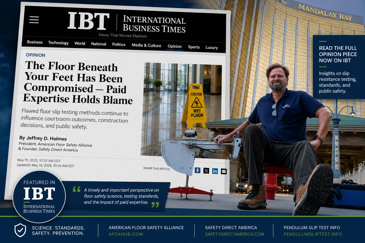 International Business Times - The Floor Beneath Your Feet Has Been Compromised - the Liar for Hire Slip and Fall Industry Exposed