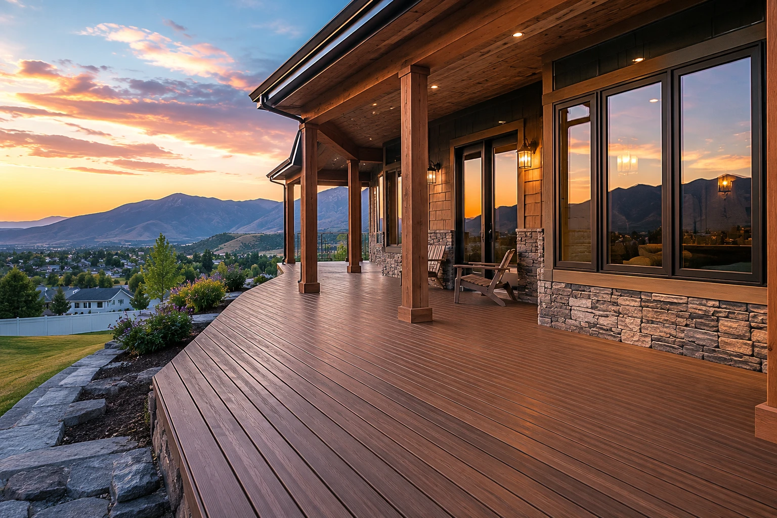SparkleTuff makes wood decks not slippery and has UV protection